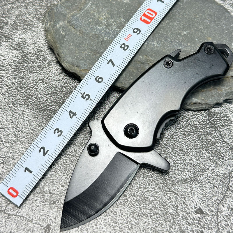 Shark Fang Mini Folding Knife - Stainless Steel Keychain EDC Utility Knife