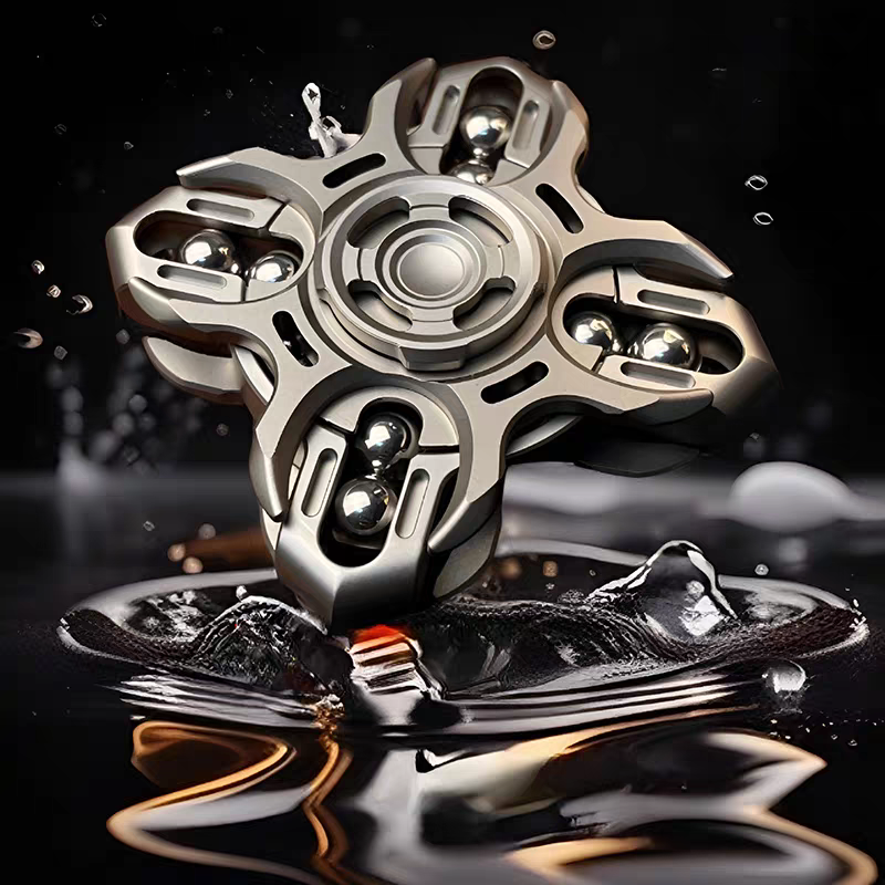 Fidget Spinner Titanium Tuning Fork Linkage - EclipseSpindle MOT Warp Effect Resonant Sound EDC