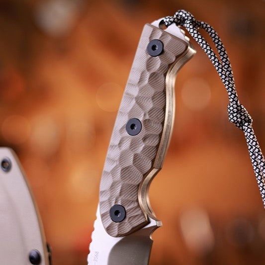 TitanForge VG10 Heavy-Duty Tactical Camp Knife - 7mm Full-Tang Outdoor Survival Blade