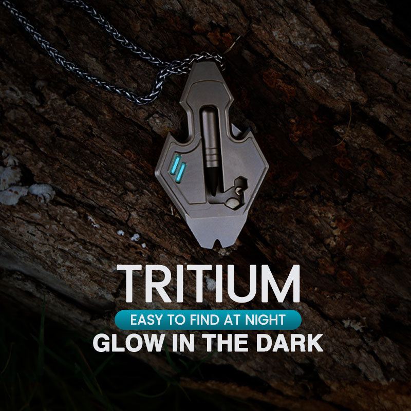 Flounder 2.0 Titanium EDC Pendant - 13-in-1 Multi-Tool Keychain