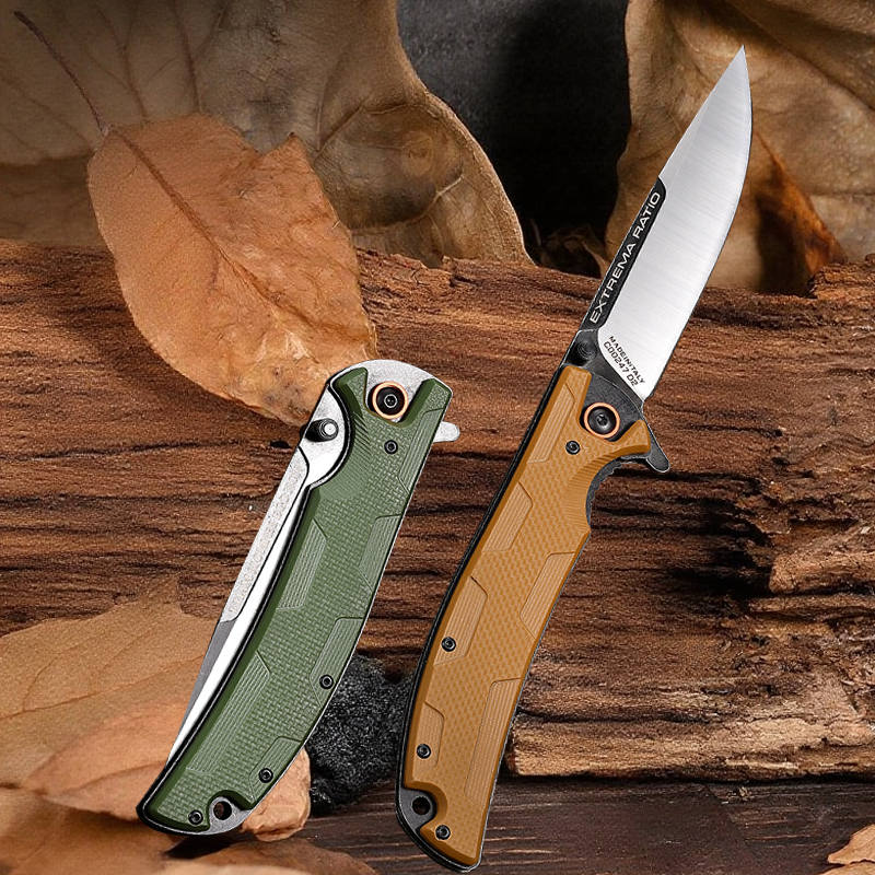 IronClad D2 Steel Folding Knife - Sandblasted Finish with G10 Handle EDC
