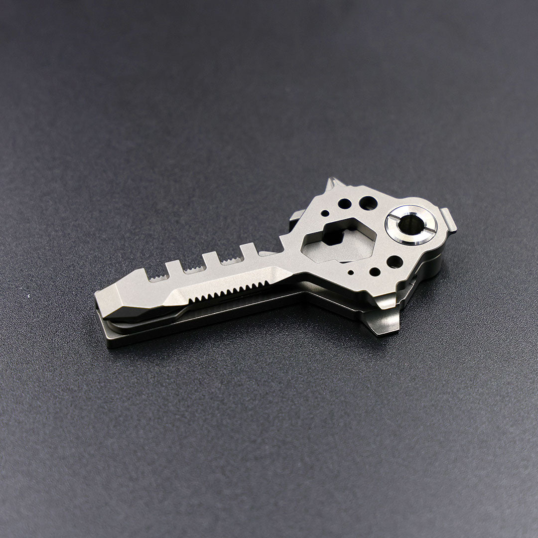 Keymaster Titanium 12-in-1 EDC Multi-Tool - Compact Versatile Design