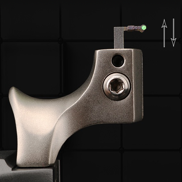 Powerful Slingshot – 440C Stainless Steel Aluminum Handle Hunting Slingshot with Fiber Optic Sight