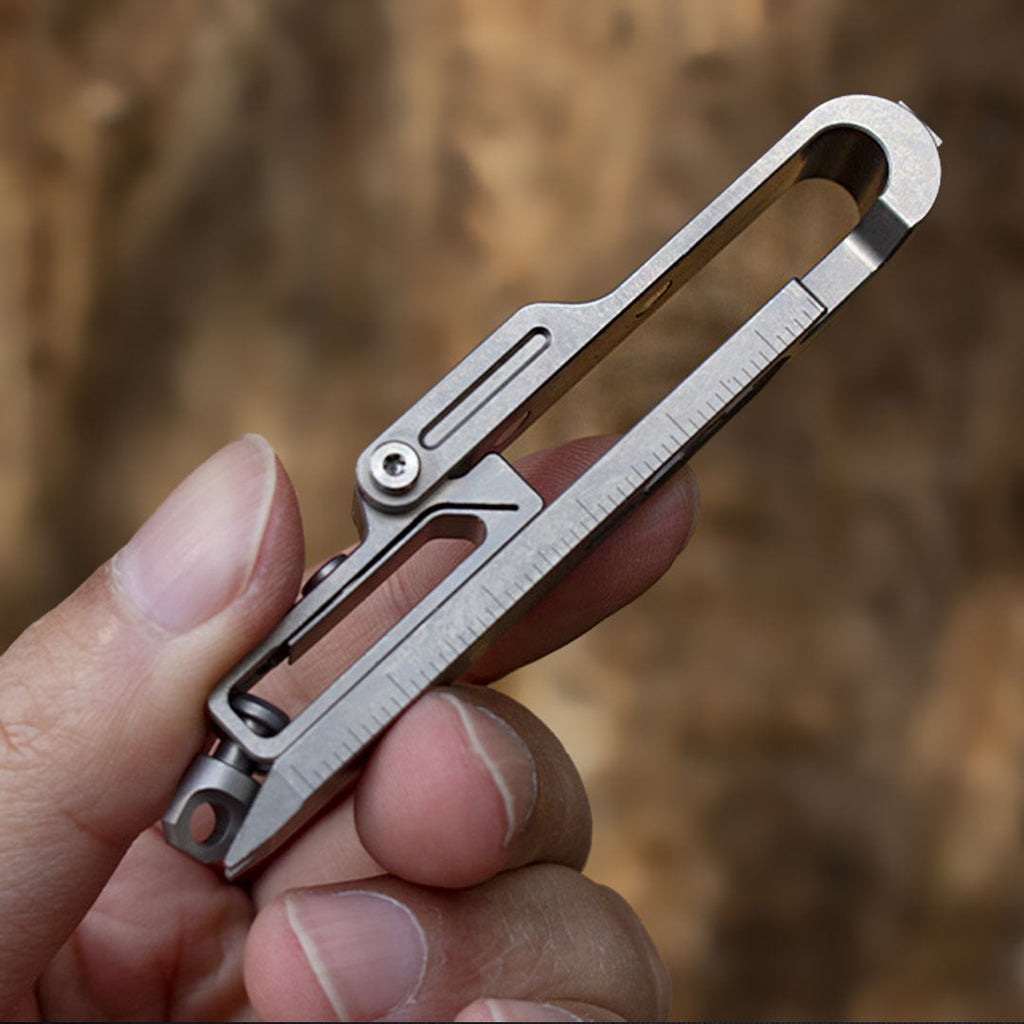 K-Smart 3.0 Titanium Keychain - 12-in-1 Multi-Tool with Quick-Release Mechanism EDC