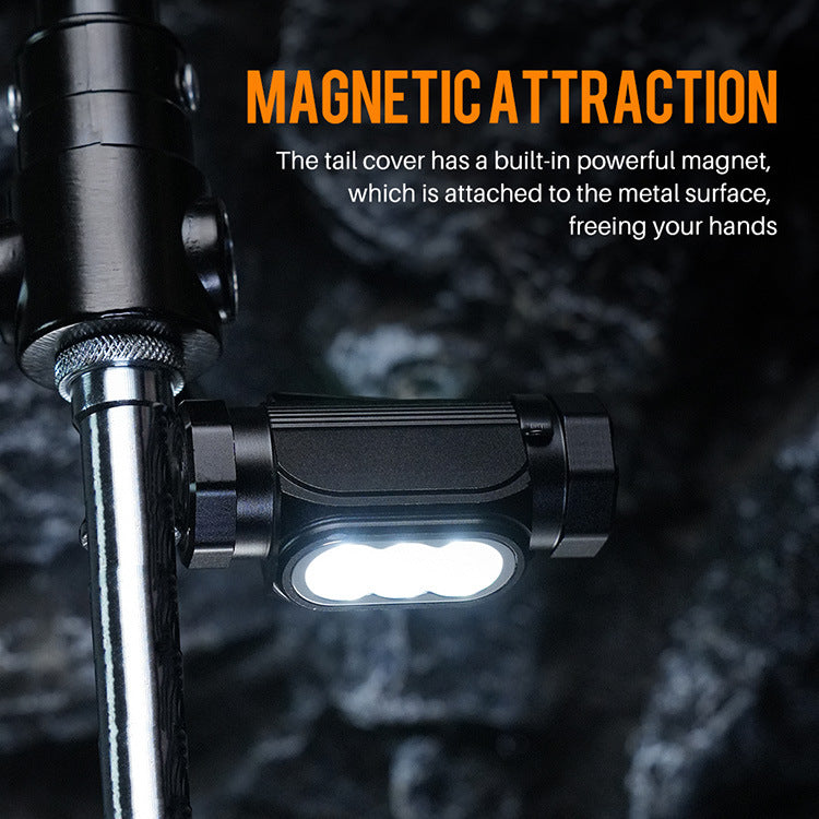 UltraBright 1150 Lumen Rechargeable Headlamp - 6 Modes, IP68 Waterproof, Magnetic EDC Flashlight
