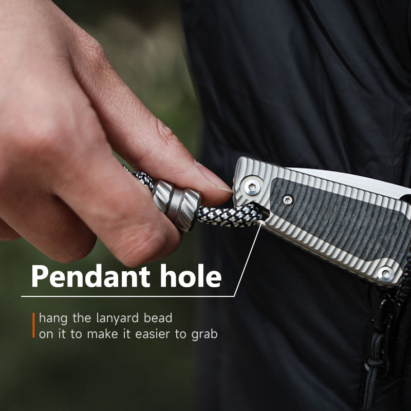 Shadow Blade Titanium EDC Knife - M390 Steel Blade with Precision Engineering