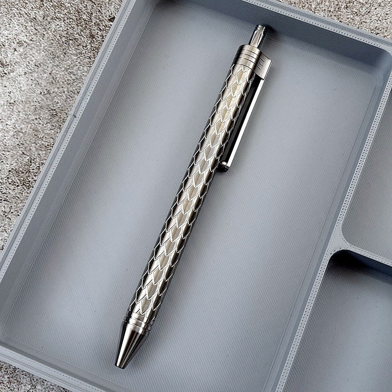 Titanium Pen – CNC Engraved Titanium / Zirconium / Damascus Steel Writing Pen