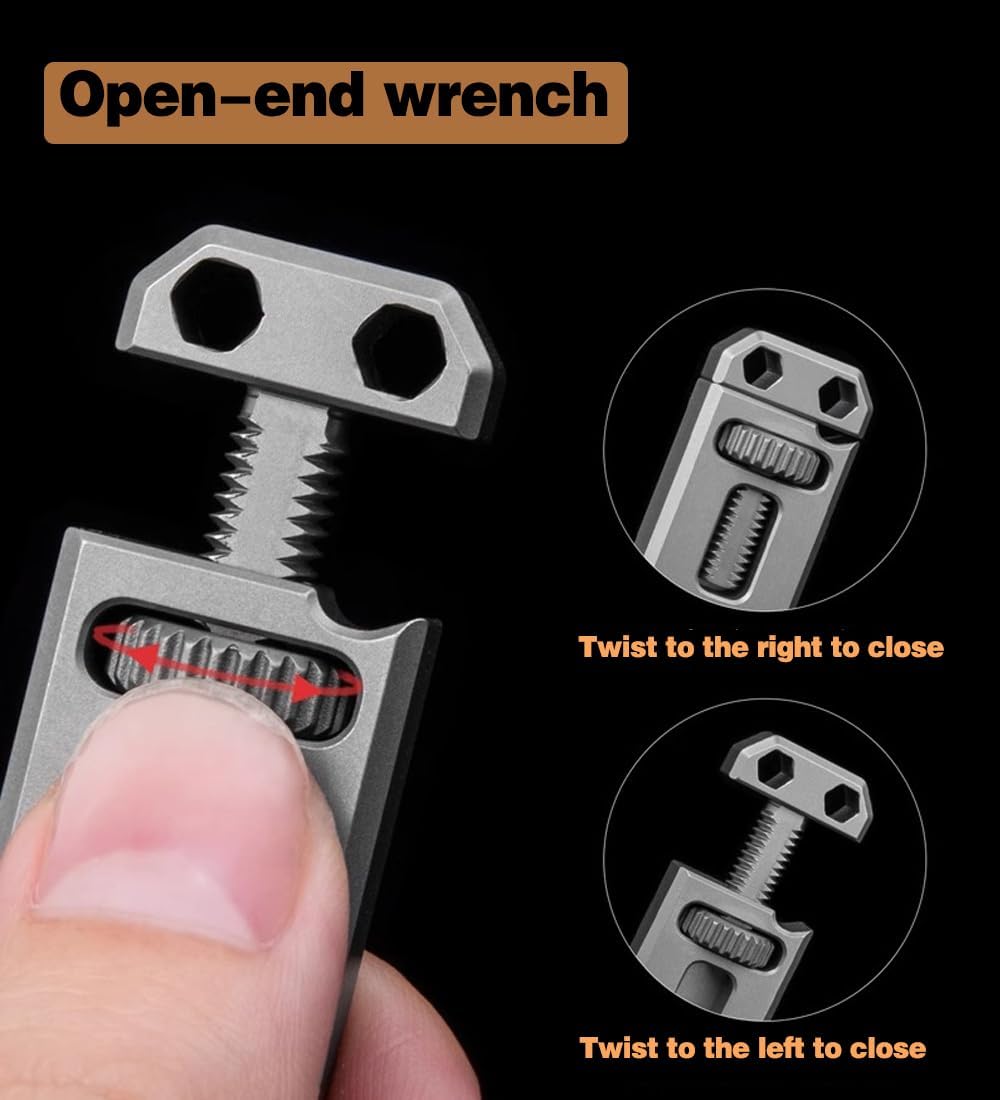 The Alix Titanium Multi-Tool Pry Bar - 4-in-1 EDC Tool