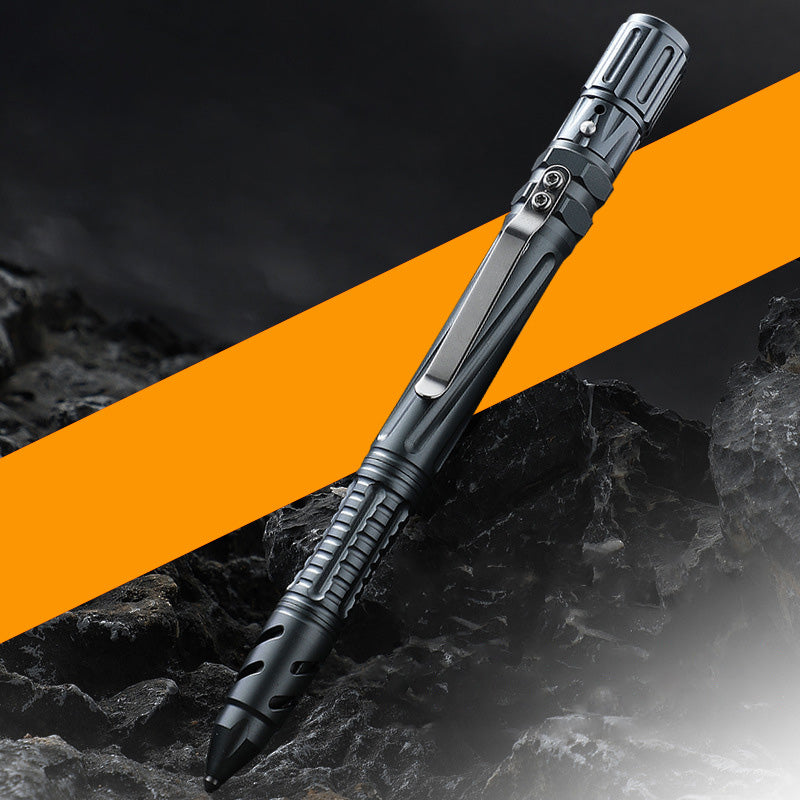 Tactical Pen USB Rechargeable Lighter Tungsten Tip Firestarter EDC Self Defense Outdoor