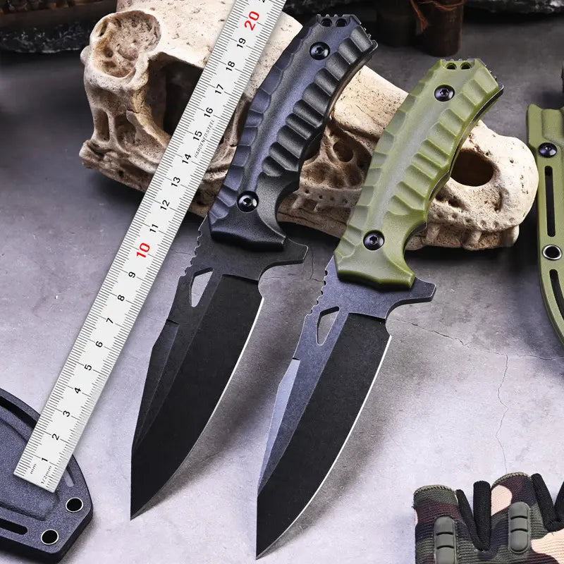 Alpine Mountaineer Survival Knife System | 8Cr13MoV Steel with Fire Starter Kit