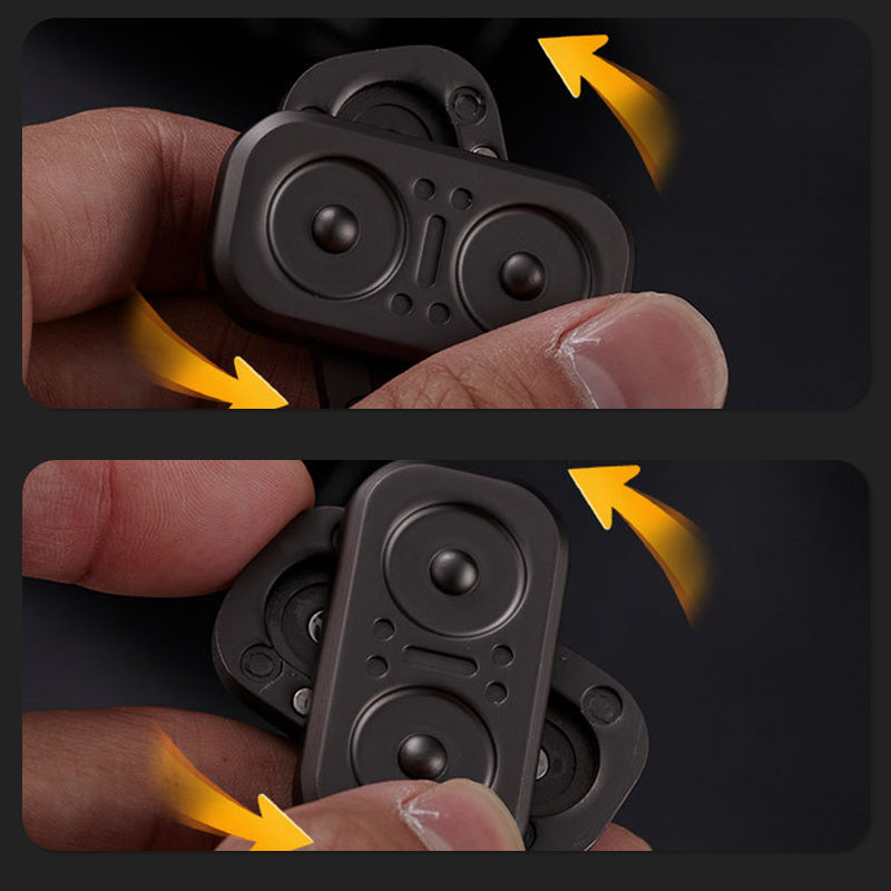 Owl Fidget Coin Titanium Magnetic Spinner - 360° Stress Relief EDC