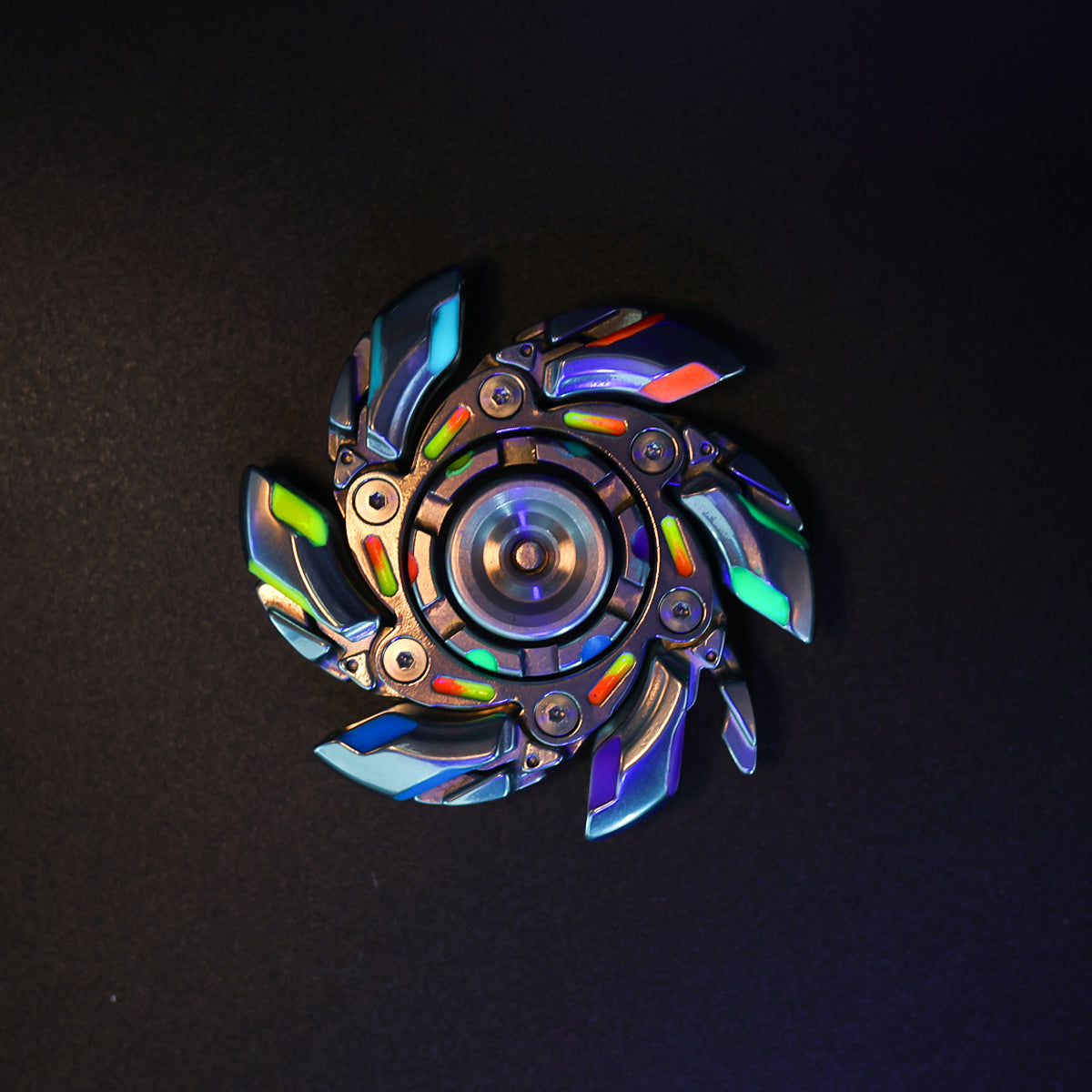 WarpFang Mecha Fidget Spinner | Stainless Steel EDC Stress Relief Toy