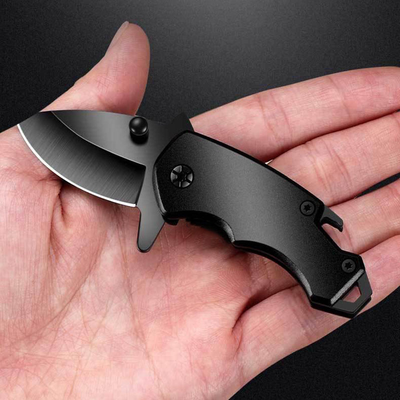 Shark Fang Mini Folding Knife - Stainless Steel Keychain EDC Utility Knife