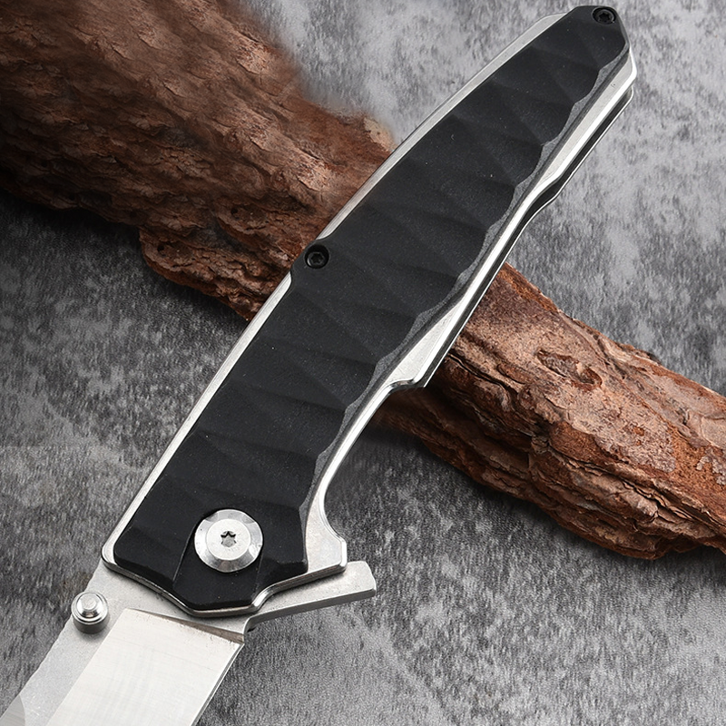 Folding Knife Stainless Steel Ergonomic Handle Compact EDC Outdoor Camping Utility