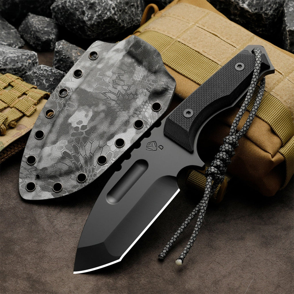 Savage Angel CPM-3V Full Tang Bushcraft Knife - G10 Handle & Kydex Sheath