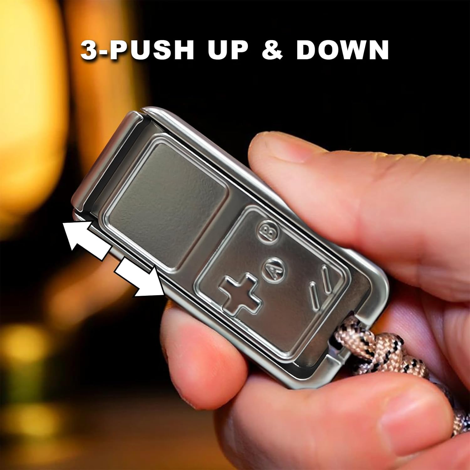 GameBox Jr Metal Fidget Haptic Slider | CNC Alloy Drawer-Type Push-Pull