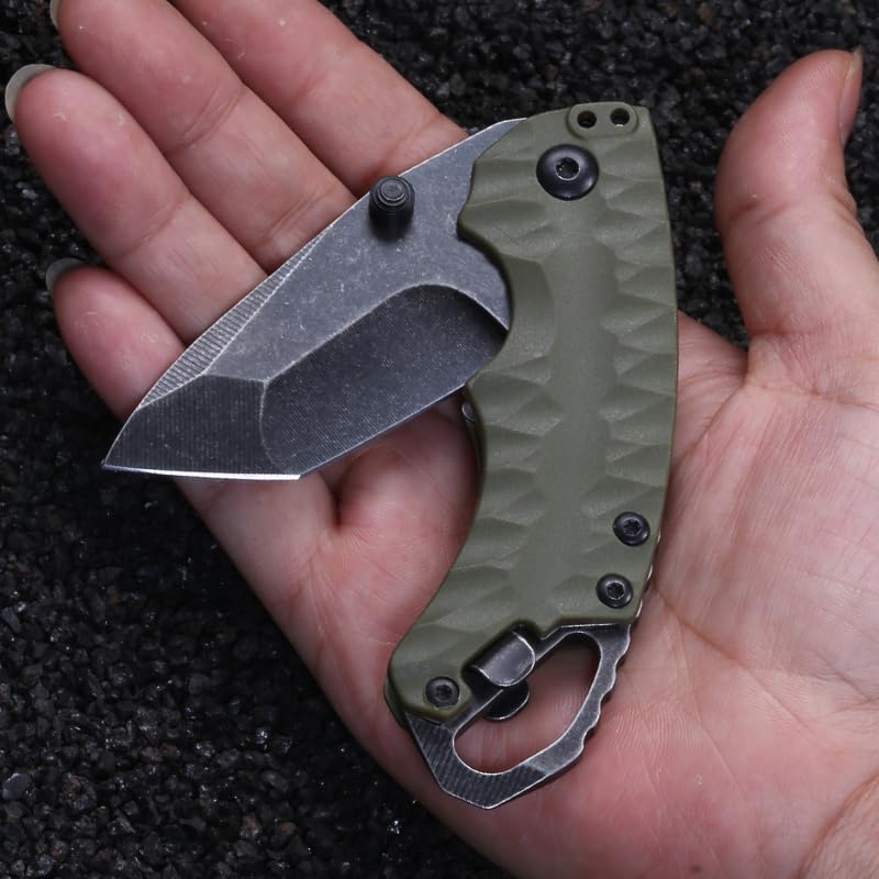 Kershaw 8750 Folding Pocket Knife - 8Cr13MoV Tanto Blade with Dual Thumbstuds EDC