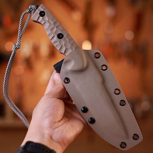 TitanForge VG10 Heavy-Duty Tactical Camp Knife - 7mm Full-Tang Outdoor Survival Blade