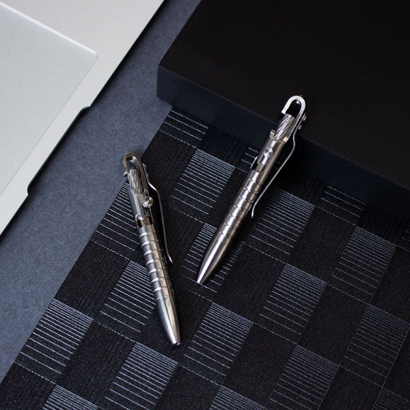 Ultimate GR5 Titanium Bolt Action Pen - Waterproof EDC with Secure Hook