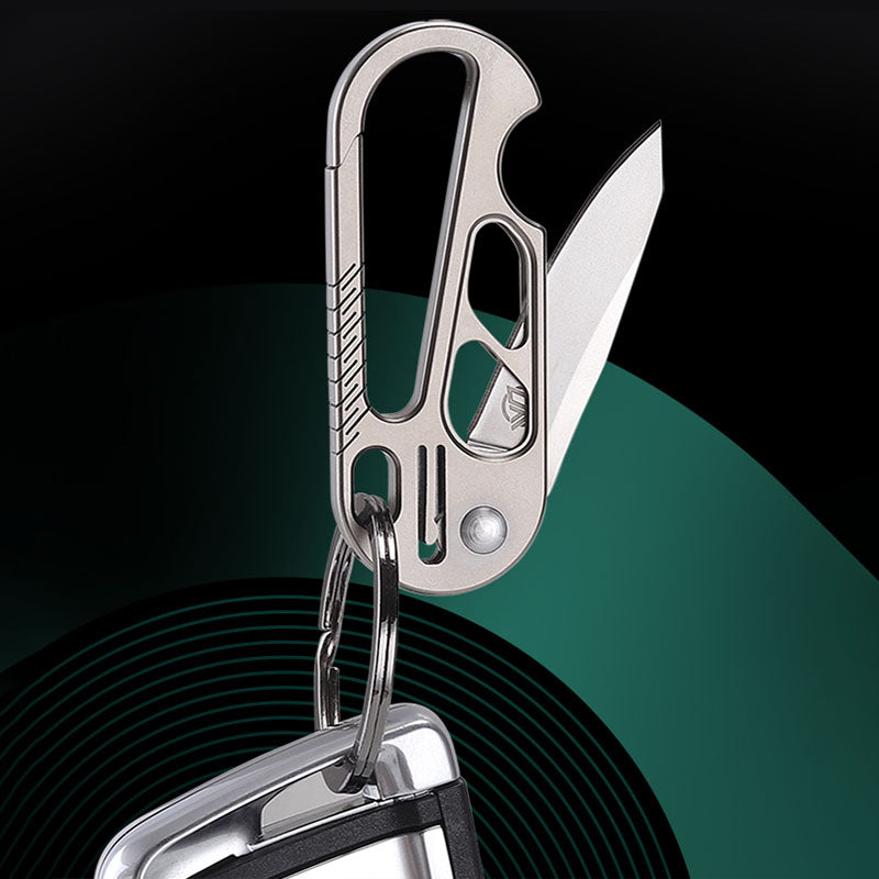 EdgeKey Titanium Multi-Function Keychain Knife | M390 or 8Cr13MoV Steel