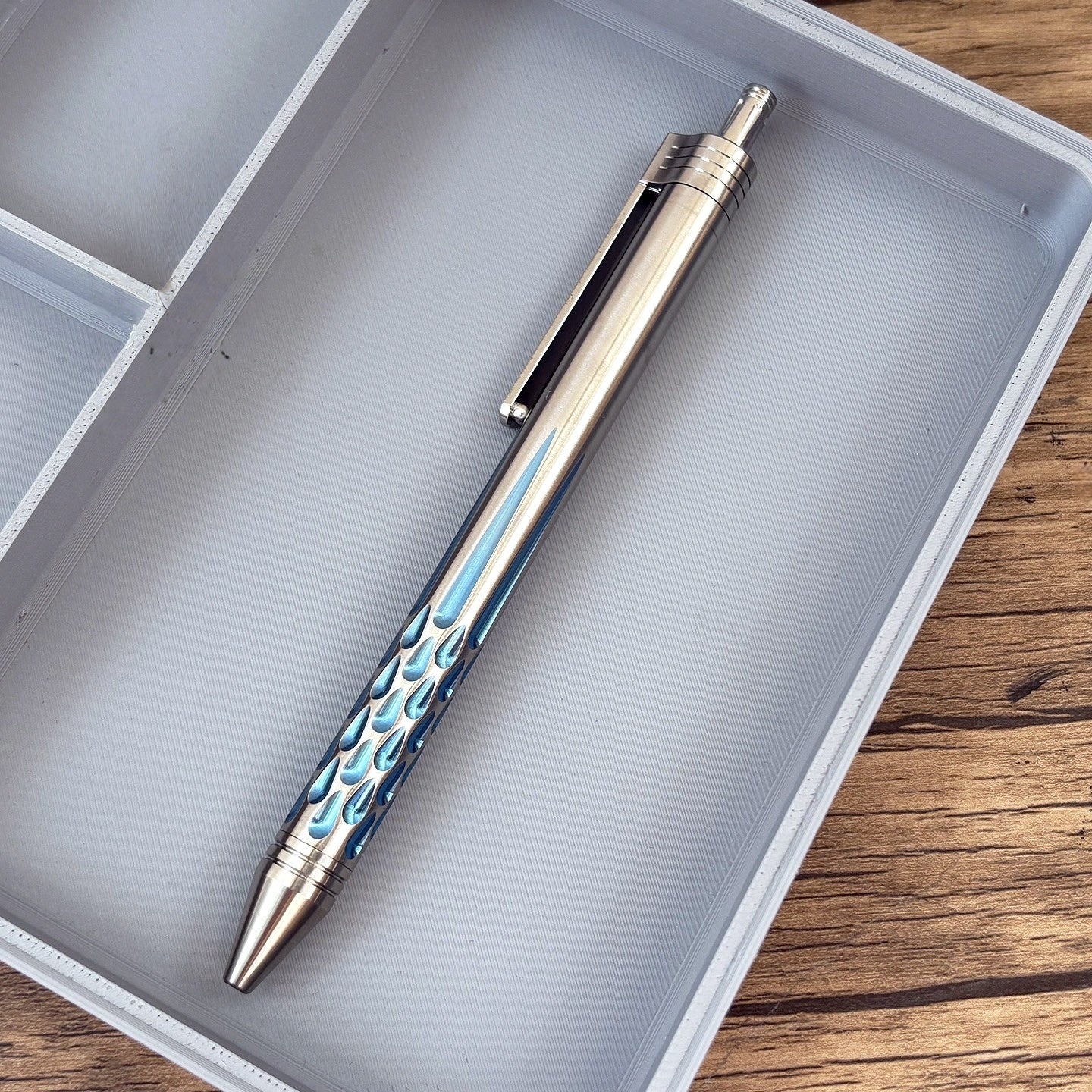 Titanium Pen – CNC Engraved Titanium / Zirconium / Damascus Steel Writing Pen