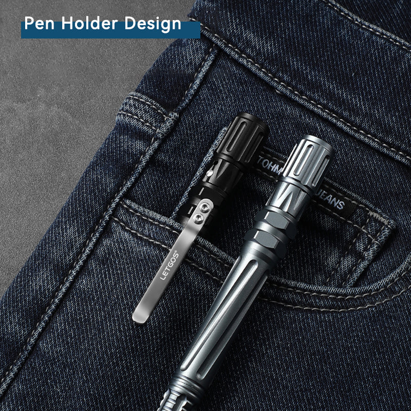 Tactical Pen USB Rechargeable Lighter Tungsten Tip Firestarter EDC Self Defense Outdoor