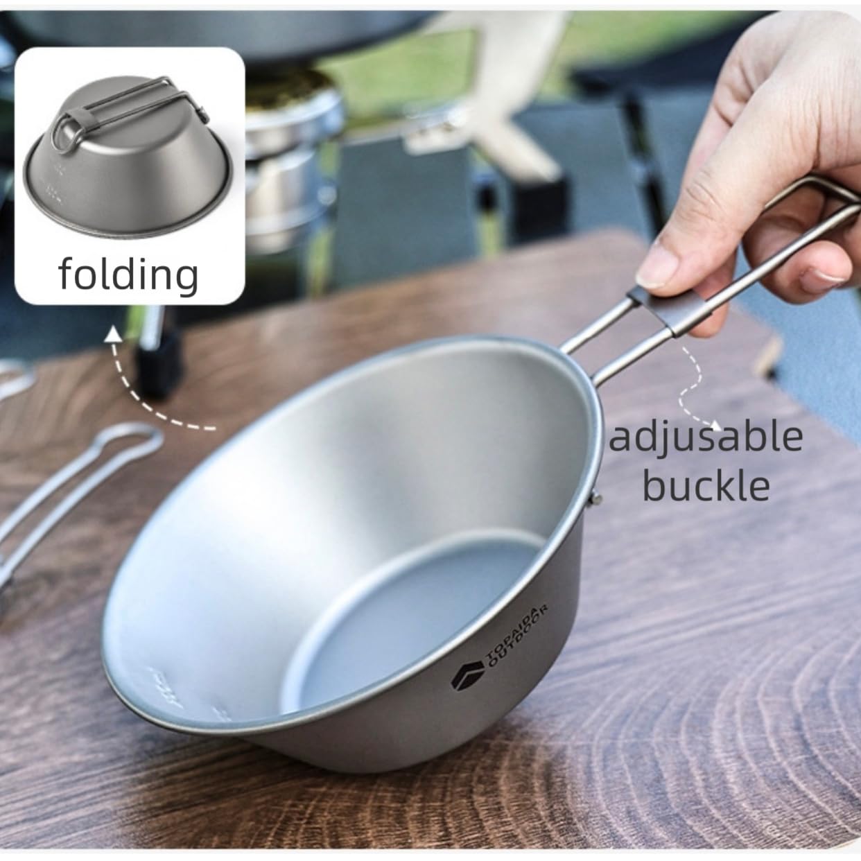 Featherlight Feast Ultralight Titanium Folding Utensil Set | Travel EDC Cutlery