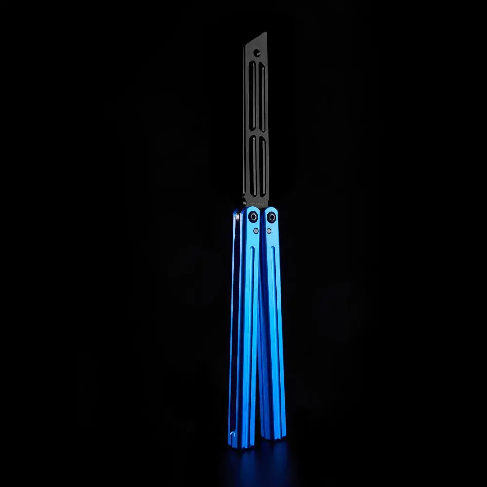 Squiddy V2 Balisong Trainer - Armed Shark 6061 Aluminum Butterfly Knife Fast Flipper