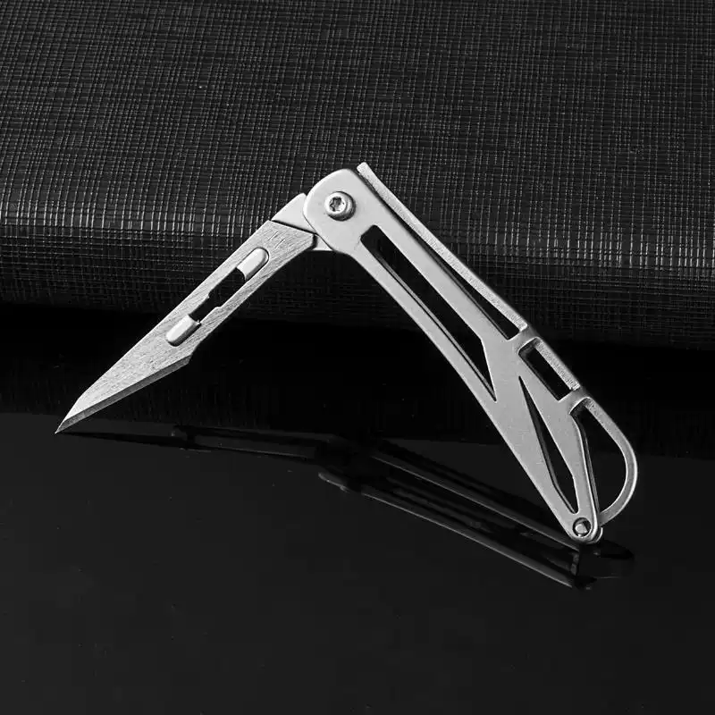 SharpFlex Steel Utility Knife - Pocket EDC with Replaceable No. 11 Surgical Blade