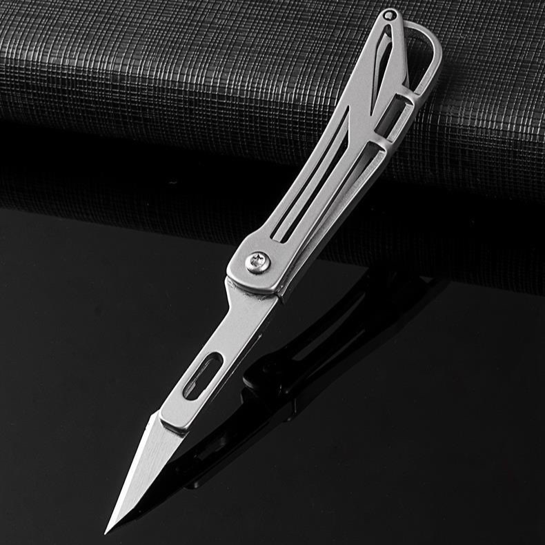 SharpFlex Steel Utility Knife - Pocket EDC with Replaceable No. 11 Surgical Blade