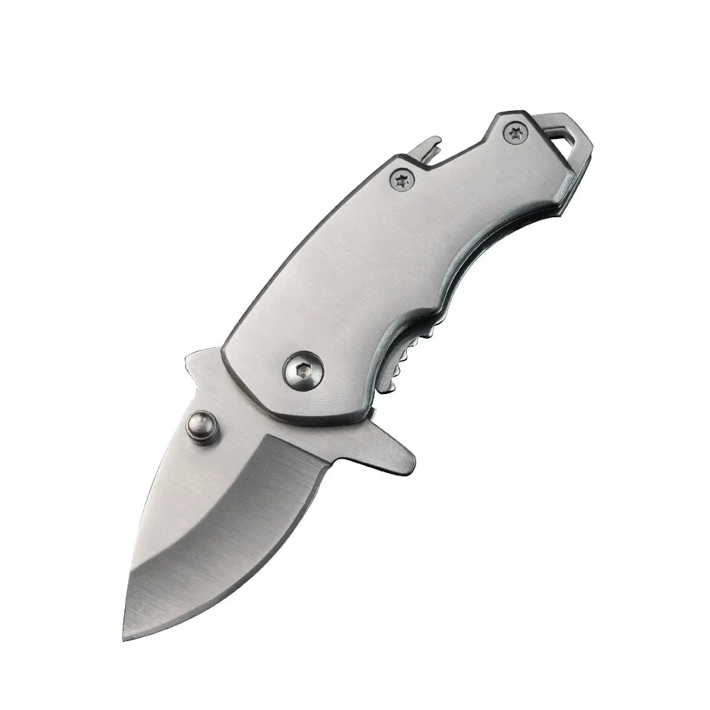 Shark Fang Mini Folding Knife - Stainless Steel Keychain EDC Utility Knife