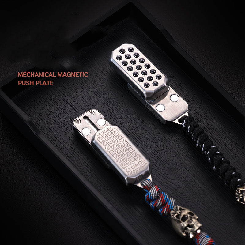 Fidget Slider Stainless Steel Haptic Push Press Bead EDC Stress Relief Desk Toy