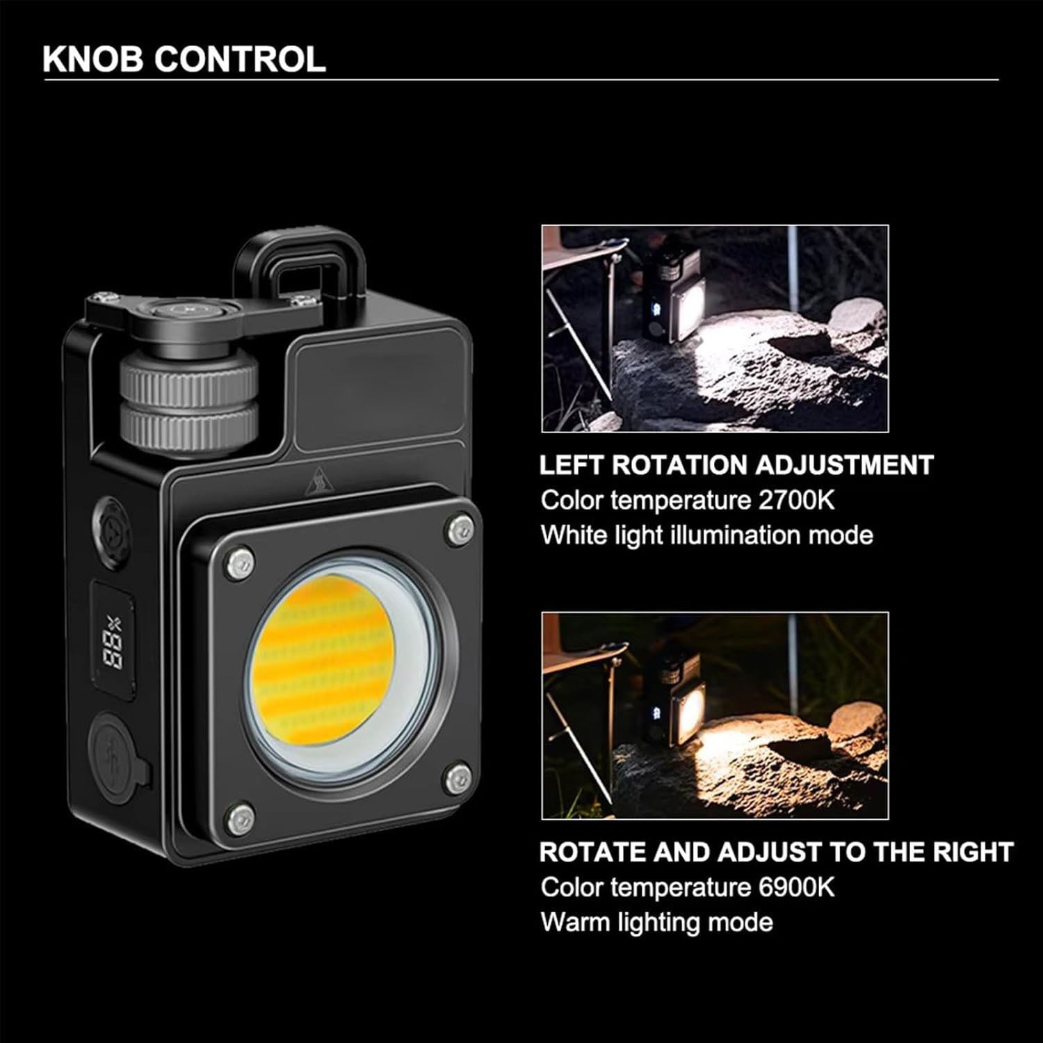 NovaFlare Camp LED Flashlight - 3500LM Rechargeable 5-Mode Lantern