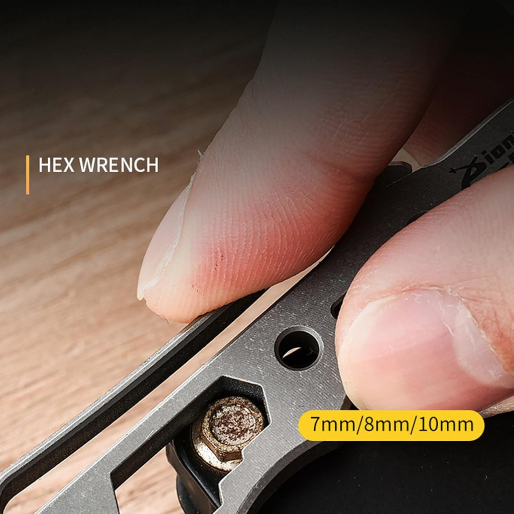 TitanSpike Titanium Multi-Tool Card - Crowbar, Wrenches & Bottle Opener EDC