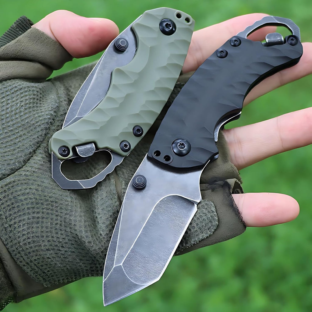 Kershaw 8750 Folding Pocket Knife - 8Cr13MoV Tanto Blade with Dual Thumbstuds EDC
