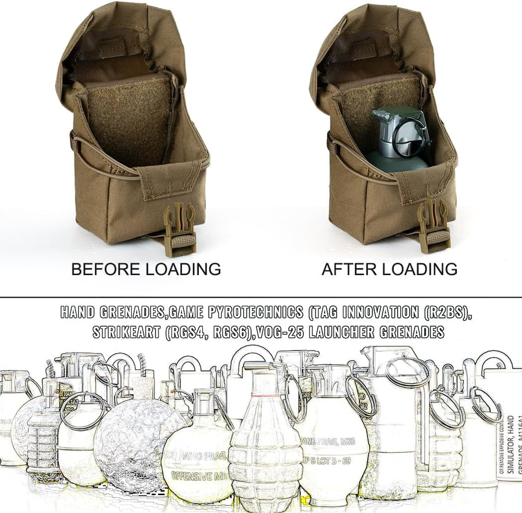 QuadSecure Tactical Utility Pouch - MOLLE Compatible Multi-Tool Organizer