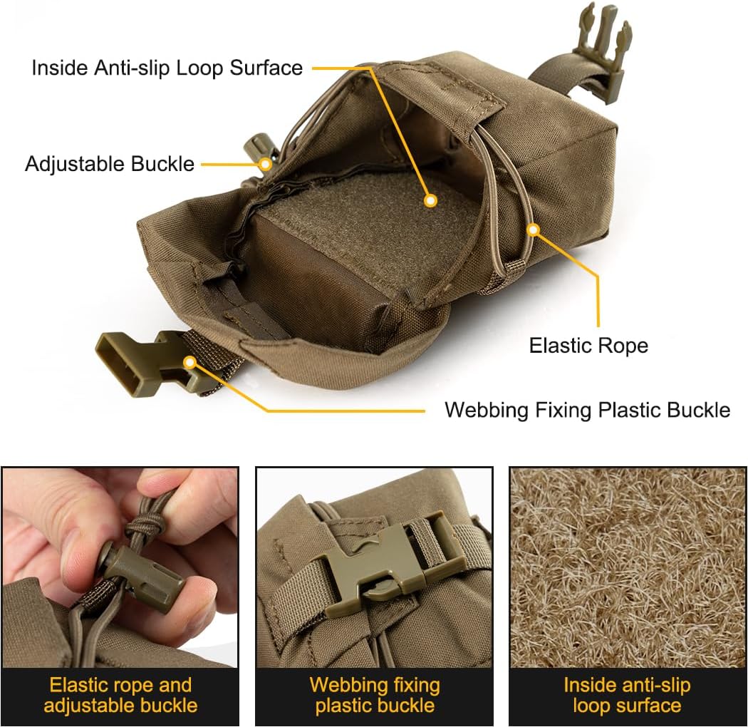 QuadSecure Tactical Utility Pouch - MOLLE Compatible Multi-Tool Organizer