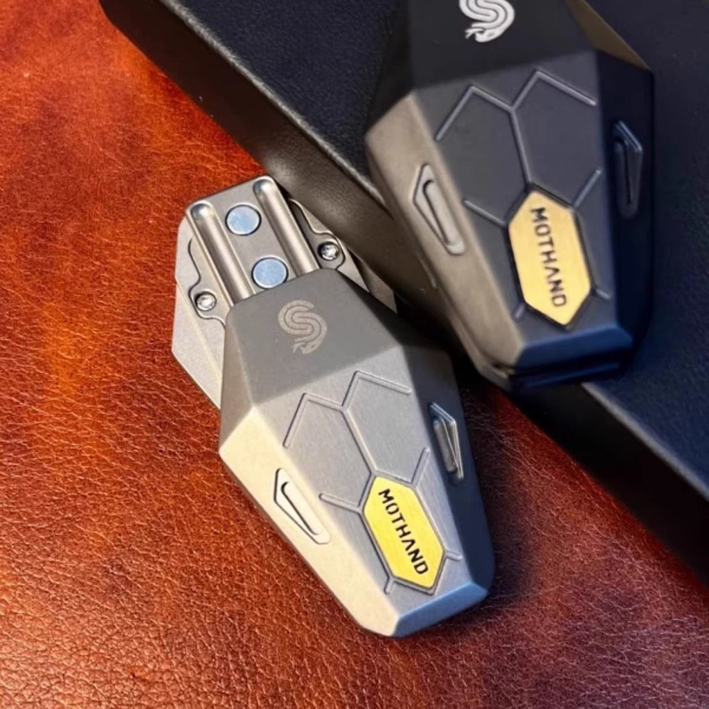 Serpentis Titanium Magnetic Fidget Slider - Precision Sound Chamber EDC