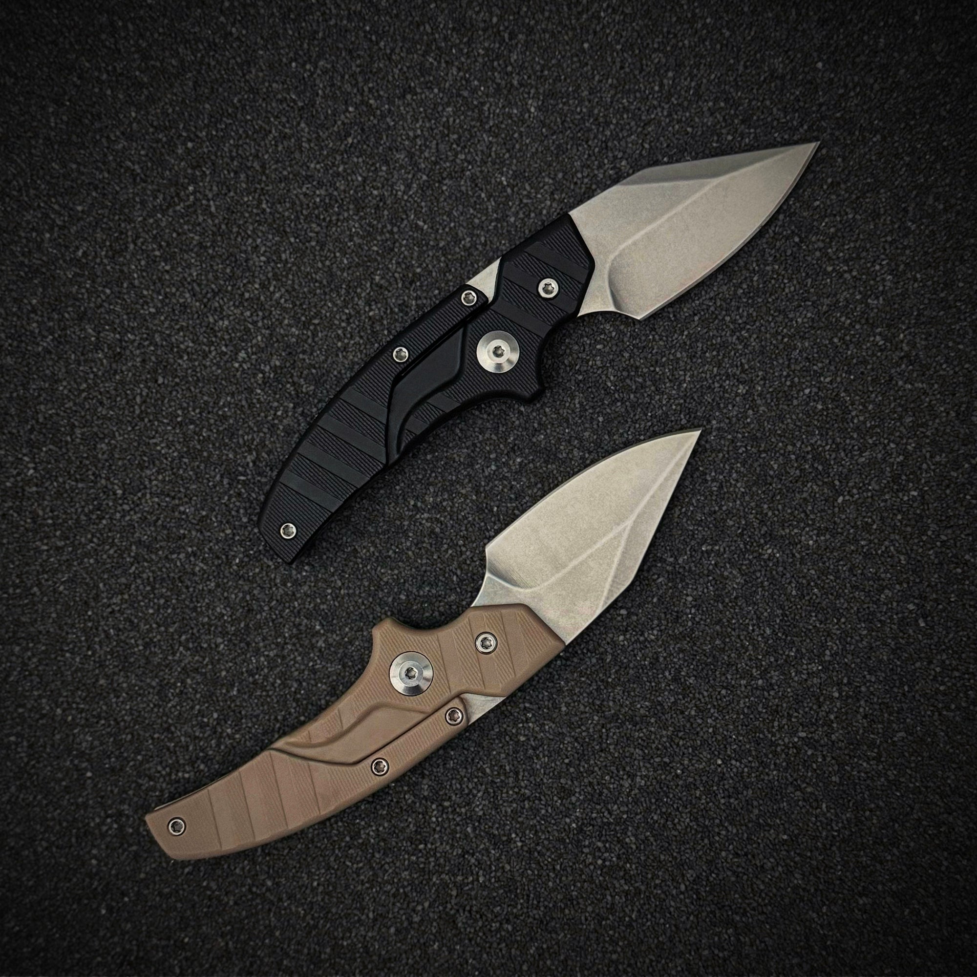 Folding Knife D2 Steel 2-in-1 Transformable Push Dagger EDC Tactical Self Defense