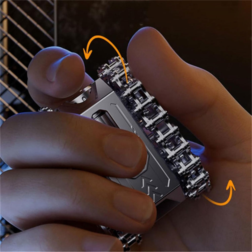 Fidget Toy Metal Fidget Sphere Tank Roller Design Alloy Rotating Mechanism Stress Relief EDC Toy