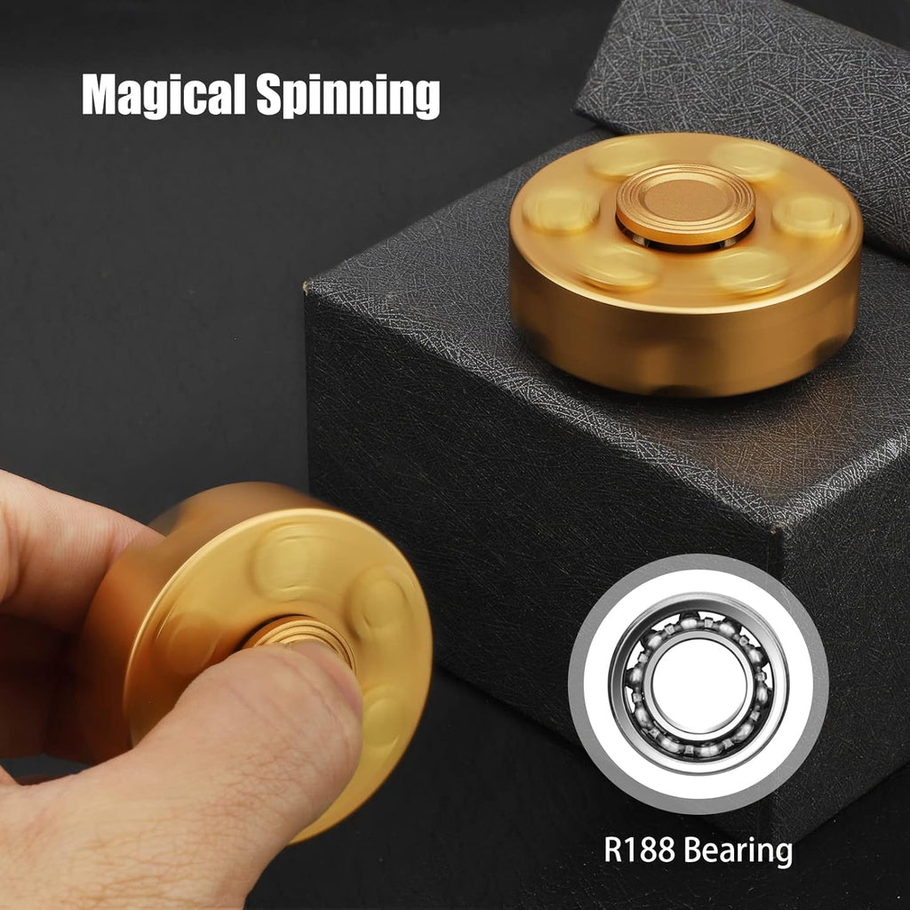 Spin Chamber Revolver Fidget Spinner - Metal EDC Stress Relief Toy