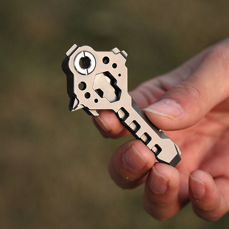 Keymaster Titanium 12-in-1 EDC Multi-Tool - Compact Versatile Design