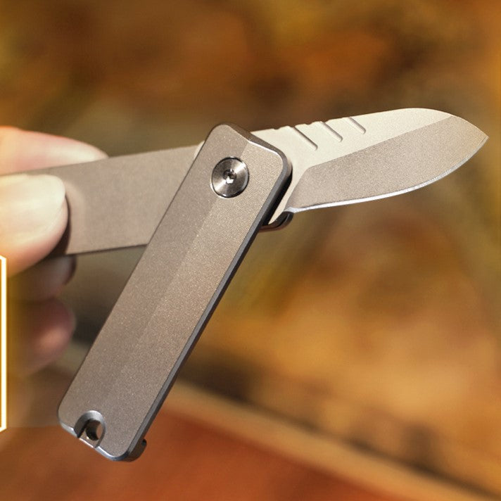 TiSpin Blade Titanium Magnetic Fidget Utility Knife - D2 Steel EDC Multi-Tool