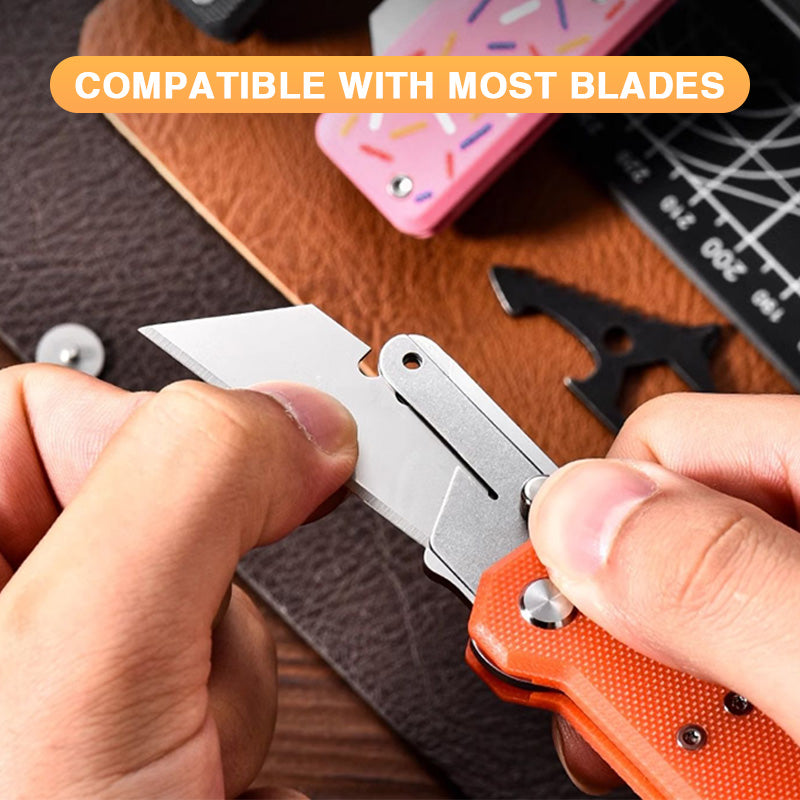 ViperSlide Heavy-Duty Folding Utility Knife - G10 Handle with Axle Lock Multi-Function