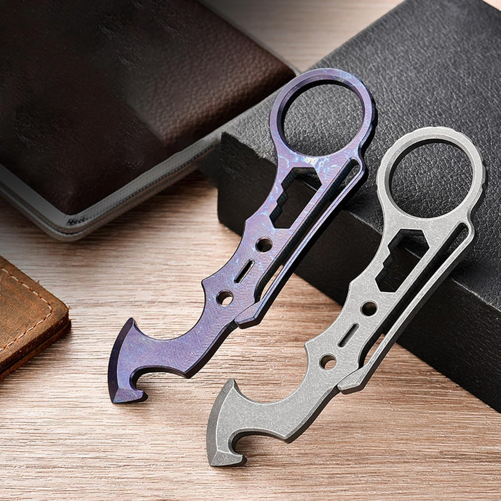 TitanSpike Titanium Multi-Tool Card - Crowbar, Wrenches & Bottle Opener EDC
