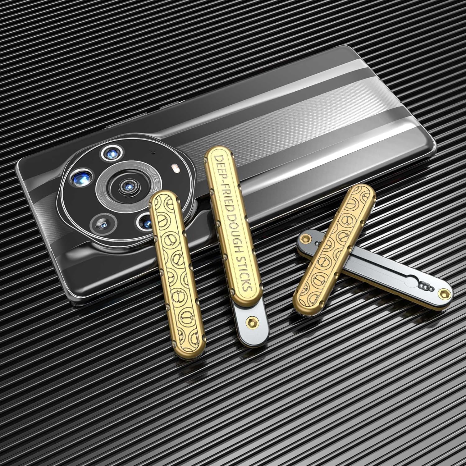 PushBar Magic Metal EDC Fidget Slider - Zinc Alloy Stress Relief Tool