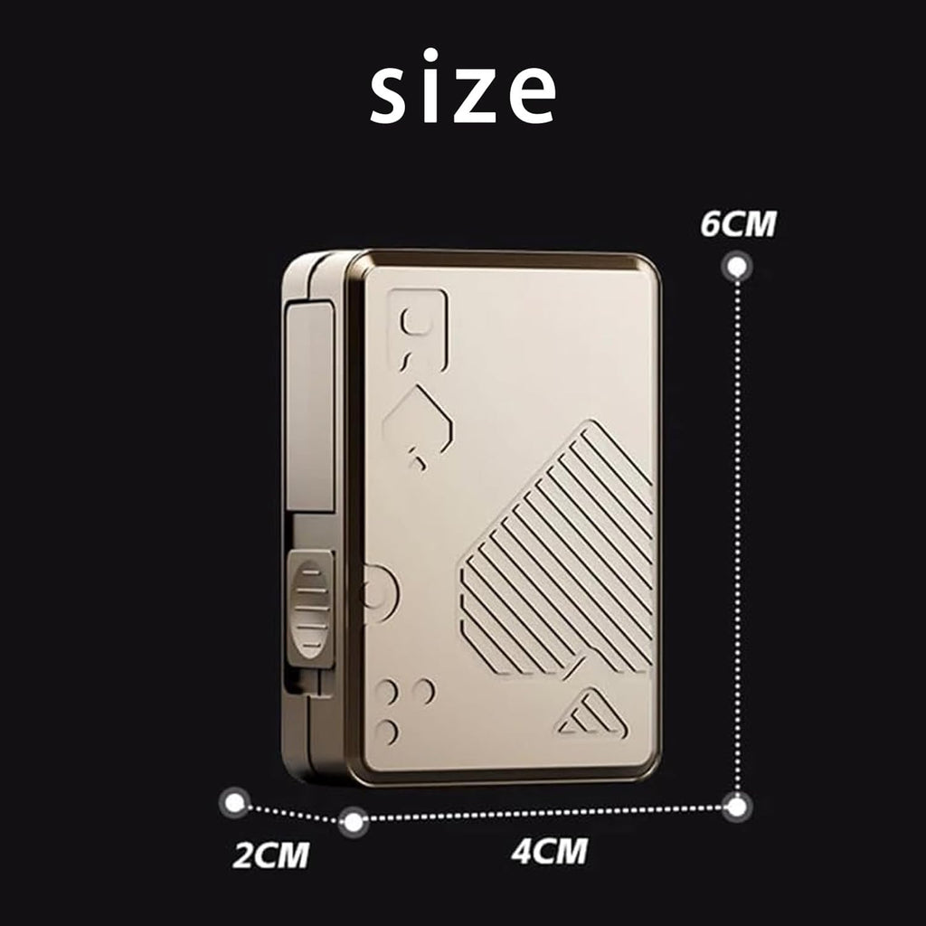 TriggerCards Stainless Steel Fidget Slider - Playing Card Design EDC Stress Relief Tool