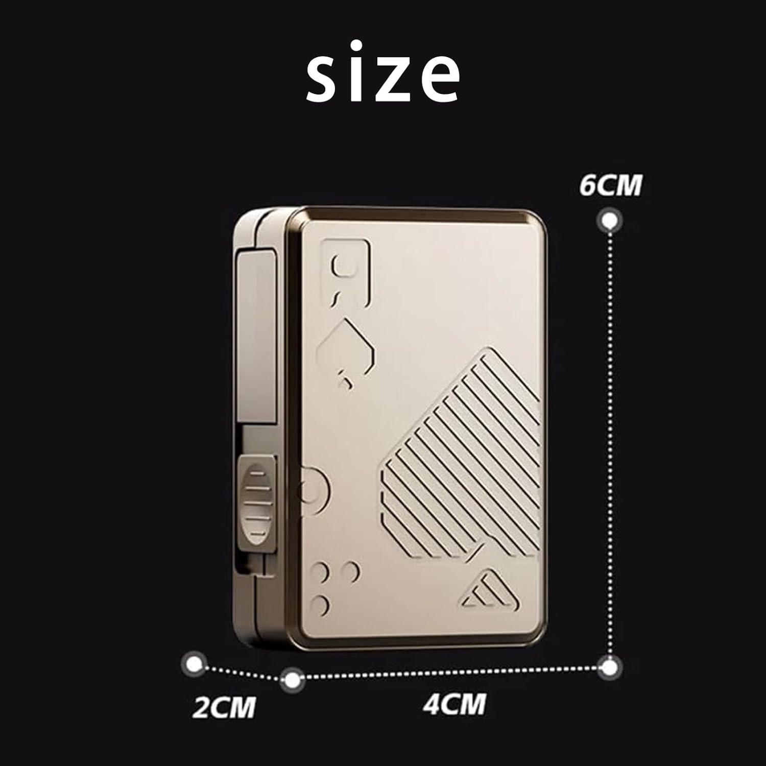 TriggerCards Stainless Steel Fidget Slider - Playing Card Design EDC Stress Relief Tool