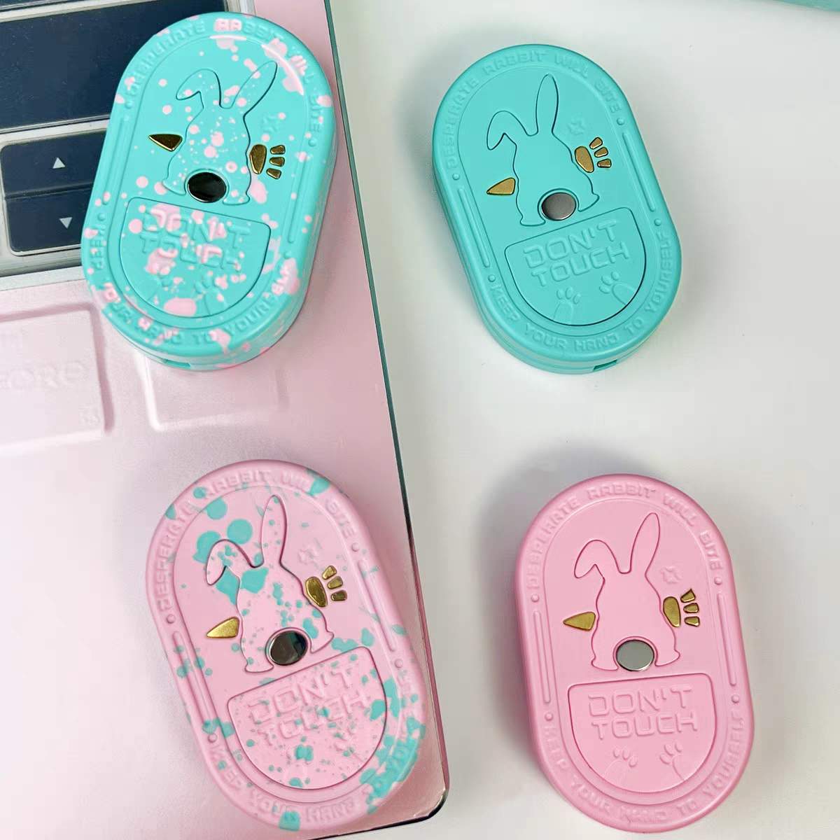 Stainless Steel Rabbit Fidget Slider - Sound Feedback EDC