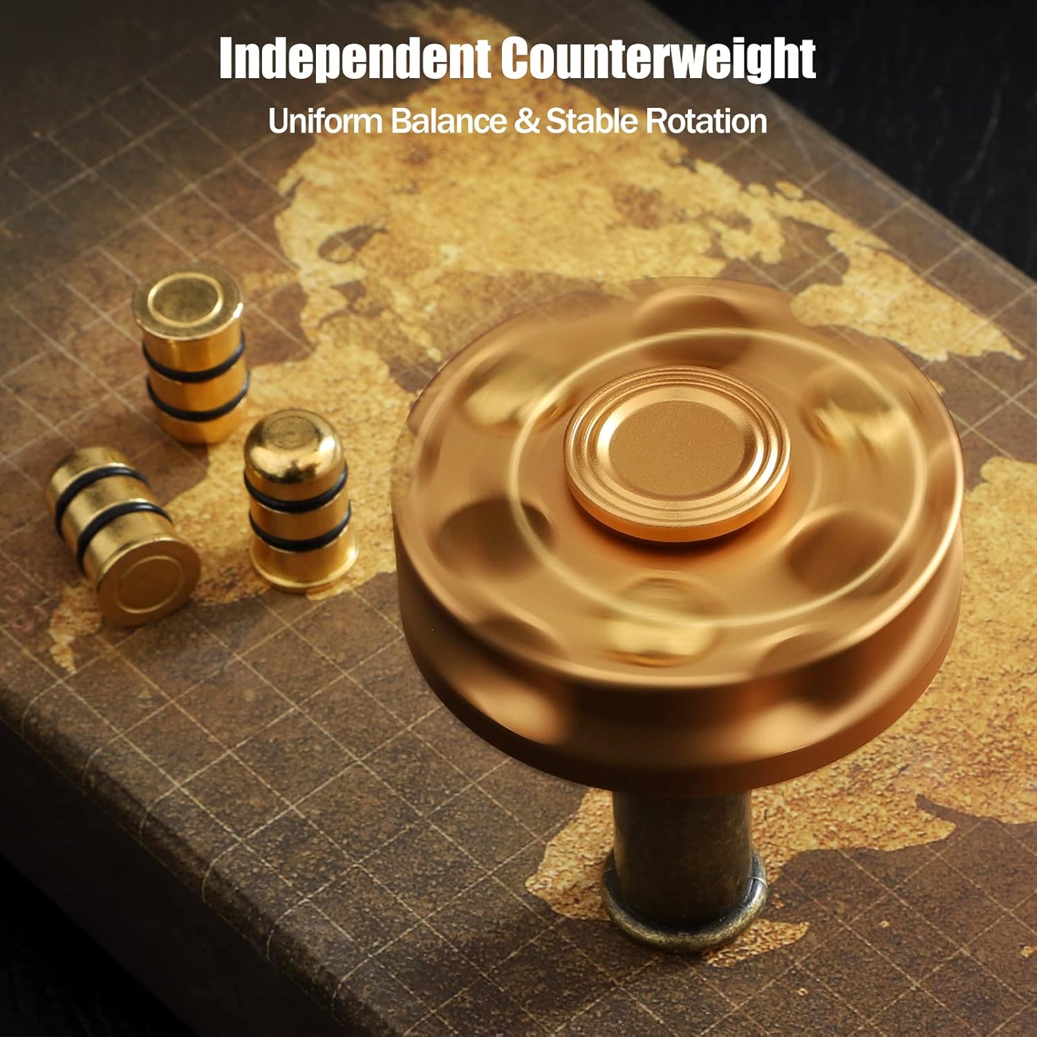Spin Chamber Revolver Fidget Spinner - Metal EDC Stress Relief Toy